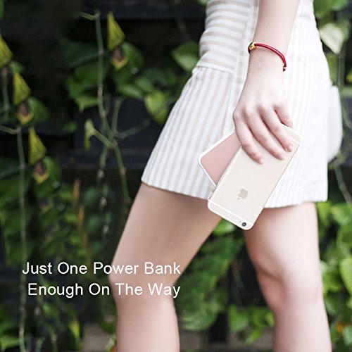 Moxnice Batterie Externe 10000mAh Power Bank Petit Chargeur Portable Rapide et Portable de Batterie avec USB C C  ble Int  gr   pour iPhone Android Samsung Galaxie Huawei iPad Tablette-Rose