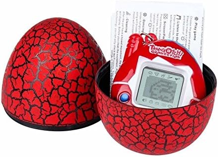 Vasyle Pet Machine Tamagotchi Tumbler crack egg puzzle miniature develop game (red)