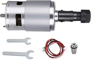 ELCHUIABY Motor de husillo CNC con una construcción robusta de metal y plástico para un rendimiento duradero en talleres