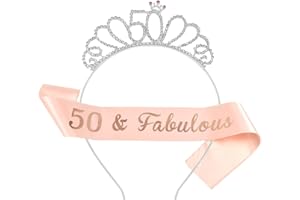 Miss-shop - Diadema de cumpleaños, tiara de cristal, corona de 16 cumpleaños, niña, Sash para corona de novia, proms de boda, concurso de princesa, fiestas