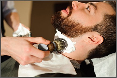 Nobelisk Premium Rasierpinsel aus Dachshaar mit hochwertigem Griff Zink-Eisenlegierung | Rasierpinsel aus Echthaar (Braun) - 7