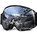 Produktbild Skibrille, EletecPro Skibrillen Herren Damen Jugendliche Abnehmbarer Linse Helmkompatible Ski-Schutzbrillen Wintersportarten Schneebrille Brillenträger Anti-Beschlag UV-Schutz Winddicht Kratzfest