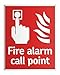 Produktbild Berg67Pater Fire Alarm Call Point Schild Dekoration 20,3 x 30,5 cm Aluminium Metall blechschild Teller