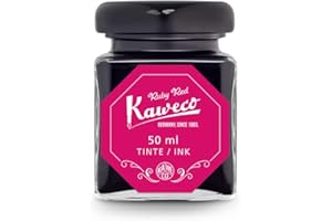 Kaweco Tinta en vaso de color rojo rubí, soluble en agua, vegana, 50 ml, 10002197