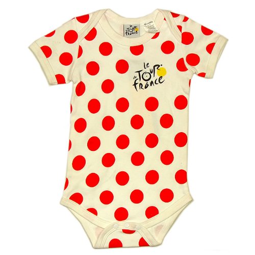 Le Tour de France - Official Tour de France Baby Bodysuit - Size : 6 months - Color : Red dots