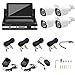 Produktbild 4CH Wireless AHD 7inch 1MP Surveillance Camera Rear Panel Screen Set Night Vision Remote Access Video Security System EU Plug