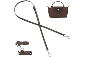 jiesinlov sac en cuir de vachette bandoulière réglable kit de conversion pour Le Pliage Pouch(MINI Nouvelle Version-Terre)