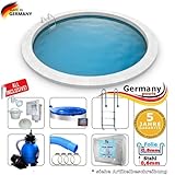 Rundbecken 2,50 x 1,20 Set Stahlwandpool Rundpool...