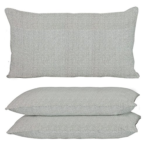 OUTDOOR Rückenkissen ca. 40x60cm Grau Anthrazit Taupe WETTERFEST Kissen Lounge (Grau)