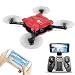 Produktbild FQ777 FQ17W Pocket Foldable WIFI FPV Drohne mit Kamera RC Quadcopter Flugzeug Fernbedienung & APP Control Kopfloser Modus Höhenhaltungsmodus mit Fernbedienung (Rot)