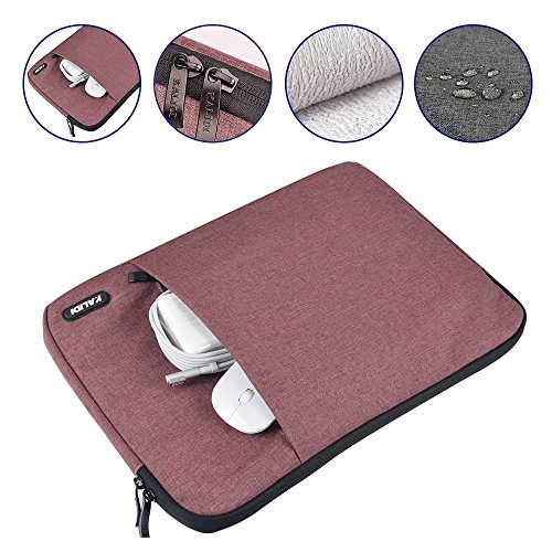 KALIDI 15 15.6 Zoll Laptop Sleeve Tasche Schutz Hülle Wasserdicht/Stoßgesichert/Anti-Kratzern für ThinkPad S5 Yoga,Dell Xps 15 zoll,samsung 910 S5J Serie ?Weinrot? - 2