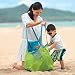 hibote Large Mesh Bags for Beach Buggy Heavy-duty Net Bags for Storage Organizer Blue