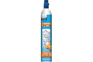 Philips Water ADD913/10 Bombola CO2 per gasatori d'Acqua, Acciaio Inox