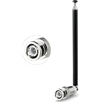 Bingfu Antenna Telescopica HF VHF UHF 7 Sezioni 115 cm BNC
