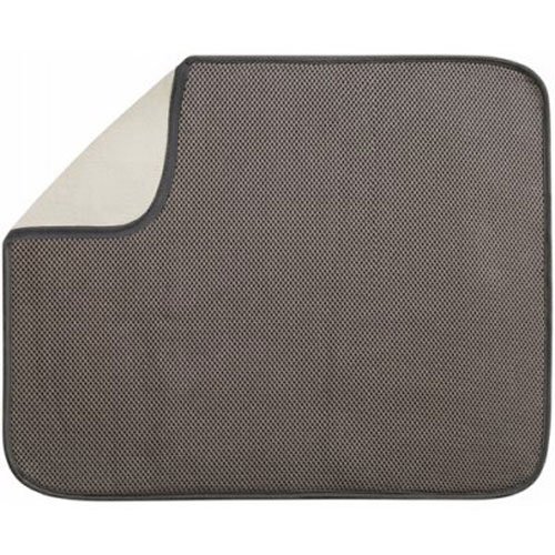 InterDesign 40131EU iDry Küchen-Matte, 46 x 41 cm groß, Mokka / Elfenbein