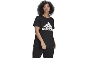 Adidas Mujer T-Shirt (Short Sleeve) W Inc Bl T, Black/White, GS1378, 3X
