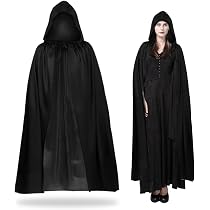 Cape Réversible Noire Et Rouge 120 Cm - Pour Halloween, Déguisement Sorcier, Vampire, Faucheuse - Adultes Et Enfants
