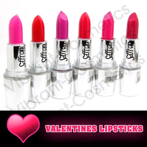 Valentines Lipstick Set of 6 Pink Matt colours - Great Gift idea