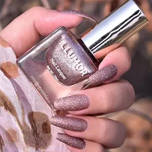ILLUMOR Nail Polish, Matte Finish, Gilded Rose, 10 Ml