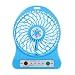Produktbild HCFKJ Tragbarer Wieder Aufladbarer Led Licht Ventilator LuftküHler Minischreibtisch Usb Ventilator 18650 (BLU)