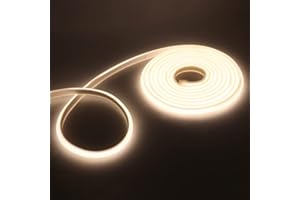 HEGEHE Lumière au néon LED COB, Ruban Led Flexible Néon Bande Led 230V IP65 Etanche Bande Lumineuse Super Lumineux 288 LEDS/M pour Intérieur/Extérieur (Blanc naturel, 4M)