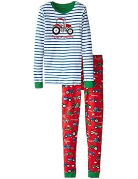 Hatley Jungen Zweiteiliger Schlafanzug Pj Set (App) -Farm Tractors