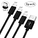 Produktbild Usb C Ladekabel für Huawei P20 P10 P9 Mate 9 10 Pro Plus,Xiaomi MI A1 A2 Mi5 Mi6 Mi8,Mi 5/6/8/5S/5C,Mix 2/2S,Max 2/3,Oneplus 6/3/3t/5t/5/2,Nylon Schnell Typ C Kabel Datenkabel 1M 2M 3M lang 3 PACK
