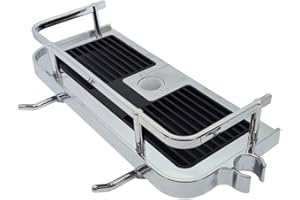 MYBO TV - EASY CLIP - Étagère de Douche Sans Perçage - Adaptabilité Universelle - Rangement Efficace - Praticité Maximale - Installation Facile sur Barre/Colonne de Douche - Durable - Noir & Chrome