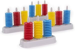 Miniland Jeu de 4 Petites Perles pour Travailler Le tri, la sériation et Les mathématiques de Base