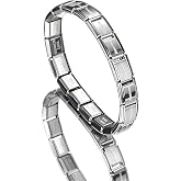 AEE&reg; Erkek Bileklik Paslanmaz &Ccedil;elik İtalyan Charm kişiselleştirilebilir Unisex Kadın Bileklik