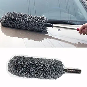 Car Cleaning Microfiber ROUND SHAPED Duster (Assorted colour)