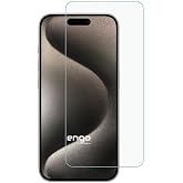 Engo Apple iPhone 15 Pro Max İle Uyumlu Ekran Koruyucu Şeffaf, Dayanıklı Esnek Yapılı Kırılmaz 9h Nano Cam Koruma