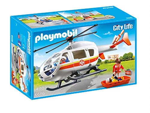 Preisvergleich Produktbild PLAYMOBIL 6686 - City Live Rettungshubschrauber, Mehrfarbig
