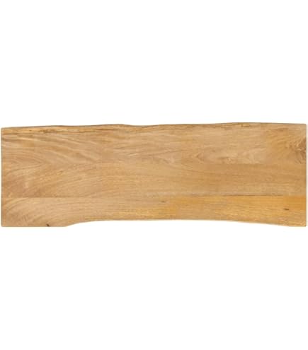 VidaXL Rustic Mango Wood Desk Top 47.2 X 19.7 In Solid Replacement
