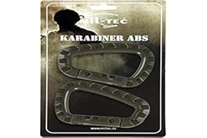 MIL-TEC Mousqueton ABS (2 pièces/emballage blister)