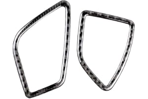 Set of 2 Carbon Fiber Dashboard Air Outlet Cover, Morechioce Carbon Fiber Car Panel Decoration Cover Trim Auto Decor Accessory Compatible with 3Series F30 2013-2018 F34 2013-2017