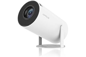 HIPPUS Mini Videoproyector 4K portátil Auto Keystone Auto 12000LM Retroproyector Inteligente 4K Full HD Compatible con WiFi 2.4G/5G BT5.0 180 Grados, Retroproyector LED portátil para Cine en casa