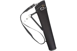 TentHome Carquois de Flèche en Cuir Carquois Tir à l'arc à Dos Latéral Traditionnel pour Arc Long Classique