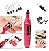 Nail Art Drill Kit File Finger Toe Polish Buffer Pedicure Manicure Acrylics Tool Electric Pen Shape with Multi Sanding Bits and Power Adapter For Salon Personal Use(EU Plug)
