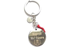 MODA MavillA Portachiavi Scaramantico Napoli campione 2023 acciaio inox custodia regalo