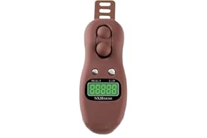 Ranuw Compteur numérique électronique Tasbih avec LED réinitialisable islamique rotative, perles de prière, compteur LED, compteur numérique électronique Tasbih avec LED réinitialisable islamique