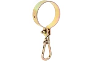 Alberts 207502 Gancio per altalena, per legno tondo, zincato galvanico, con strato spesso passivato, morsetto-Ø 100 mm