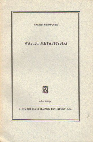 Download Was Ist Metaphysik? Download Was Ist Metaphysik?