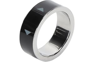 Smart fjärrrullningsring, vattentät fotosidovändare med ett klick för TikTok, e-läsare (storlek 22, 75 mm/3,0 i innerdiameter), Bluetooth magnetisk laddning scrolling ring