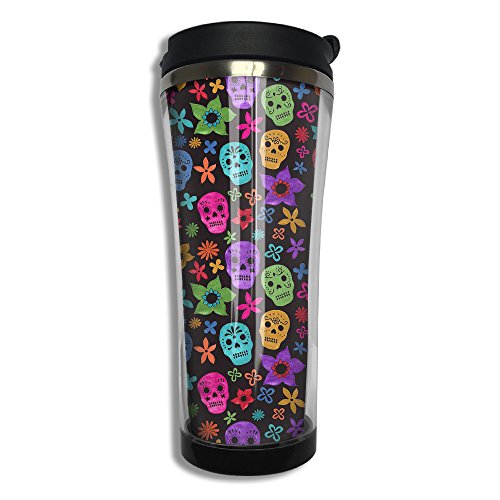 bigkin Halloween Totenkopf Kaffeebecher Edelstahl Becher Vakuum Tasse Becher