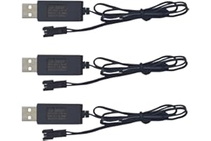 BLLRC 3pcs 7.2V SM-2P spina cavo di ricarica USB per Huina 1550 550 RC Escavatore auto camion veicolo di costruzione TR-211 RC Toy batteria caricabatterie