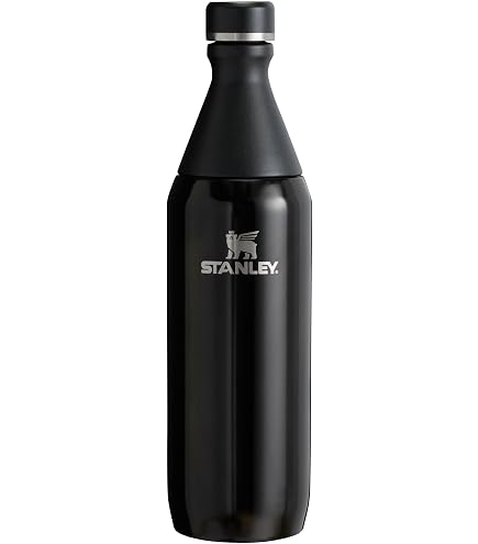 Amyhill Alu-Trinkflaschen Set – 10 Stück, Je 590 Ml, Schwarz, Auslaufsicher, Für Sport & Alltag