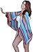 Produktbild New Damen Cape & Multi Print Beach blau Beachwear Cover Up Sommer tragen Kaftan Größe M UK 10–12 EU 38–40