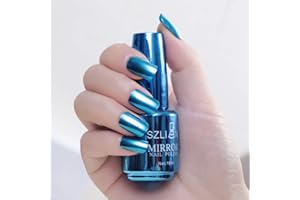URMAGIC 18 ml Metallic Glanz Nagellack Spiegel Gel Nagellack Lacke Metallic Spiegel Home Nail Art UV