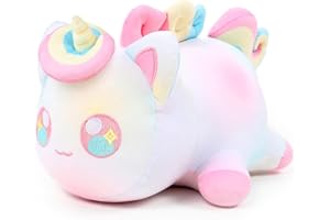 LYOVEU Meemeows Cat Food Plushies, Aphmau Meemeows Plush,Aphmau Surprise Meemeows Plush,Aphmau Plushies,Meemeows Cat Plush,Cute Anime Cartoon Cat Stuffed Animal Figure Toy Plush Pillow Gift For Fans Kids